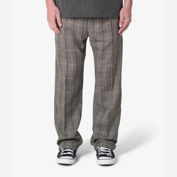 MNML PLEATED PLAID TROUSERS Size 36